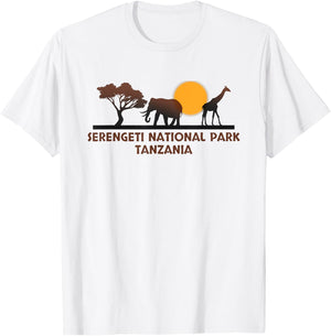Serengeti National Park Tanzania T-Shirt - T-Shirt | White