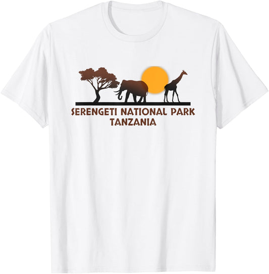 Serengeti National Park Tanzania T-Shirt - T-Shirt | White