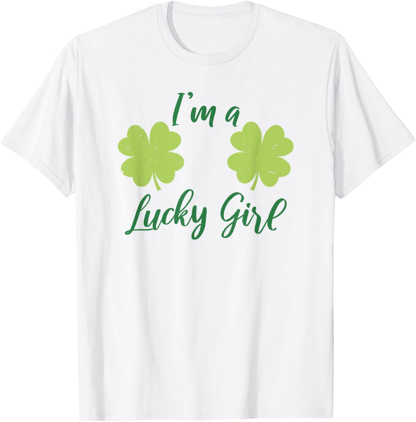 Sexy Shamrock Boobs - St Patricks Day Four Leaf Clover T-Shirt - T-Shirt | White