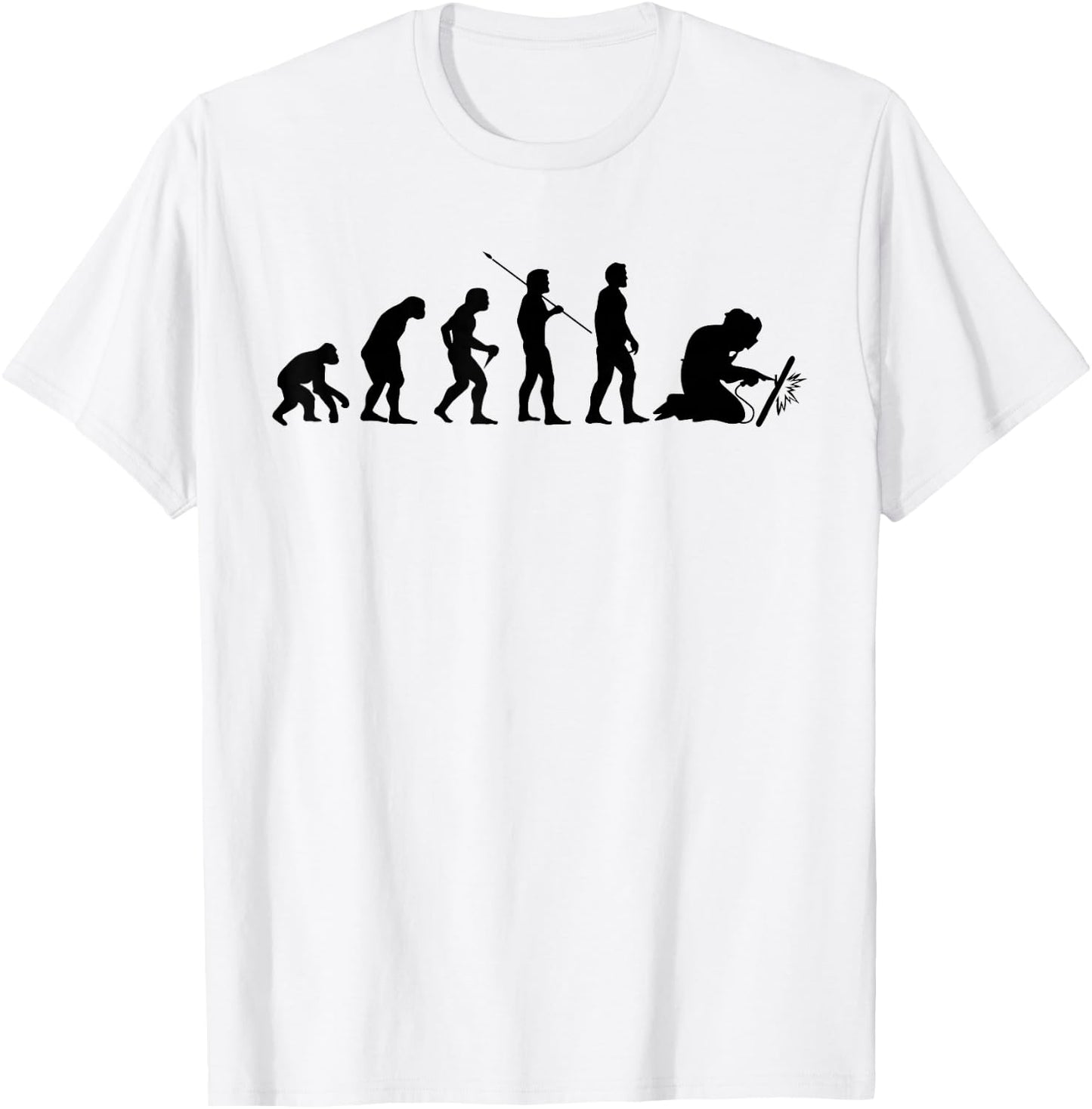 Welder Evolution Craftsman Welding Profession Gift T-Shirt - T-Shirt | White