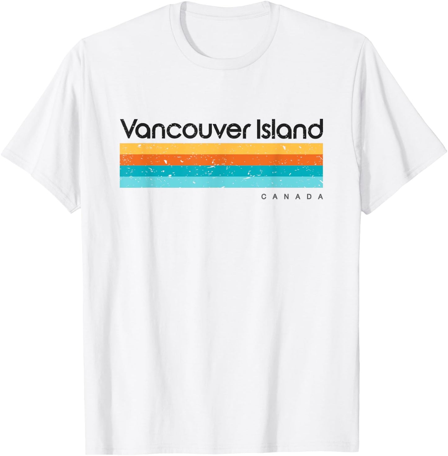 Vintage Vancouver Island Canada Retro Design T-Shirt - T-Shirt | White