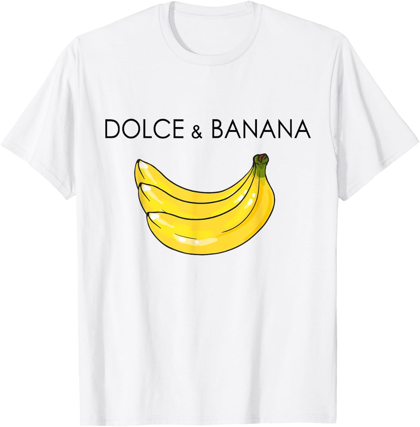 Dolce And Banana Funny Banana Fruit Funny Graphic Design T-Shirt - T-Shirt | White