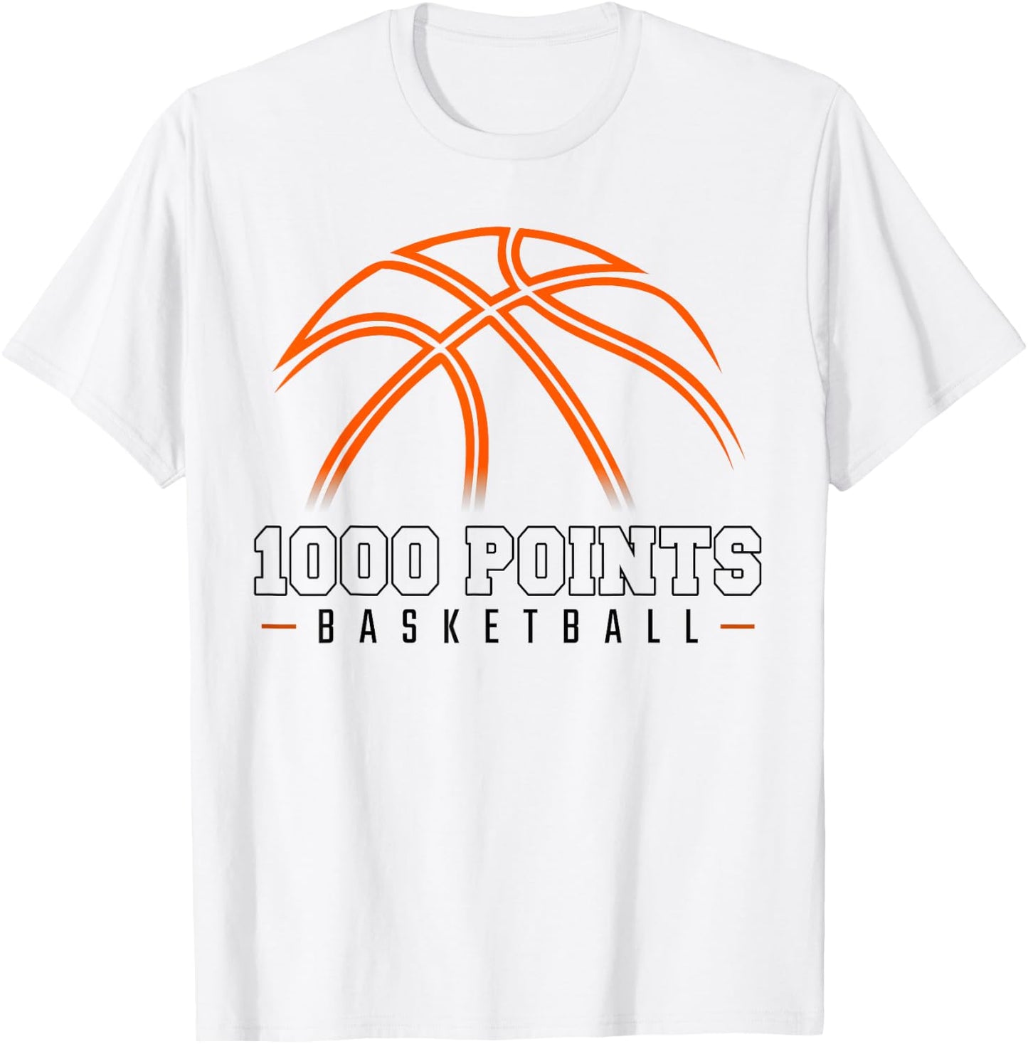 1000 Points Basketball Scorer High School Basketball Player T-Shirt - T-Shirt | White