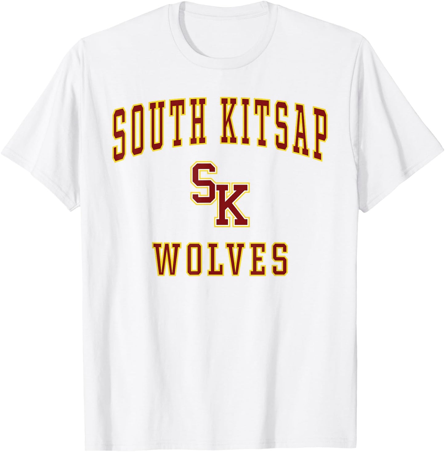 South Kitsap High School Wolves T-Shirt - T-Shirt | White