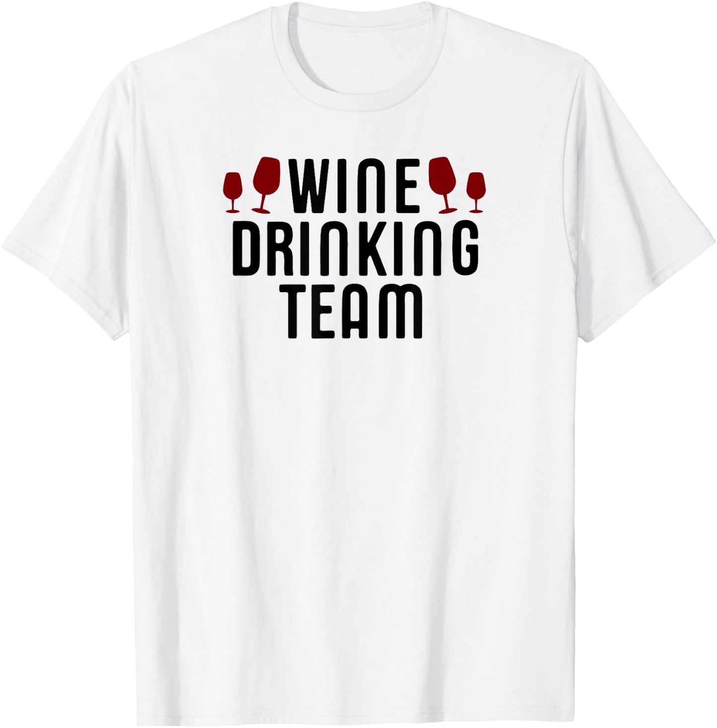 Wine Drinking Team T-Shirt - T-Shirt | White