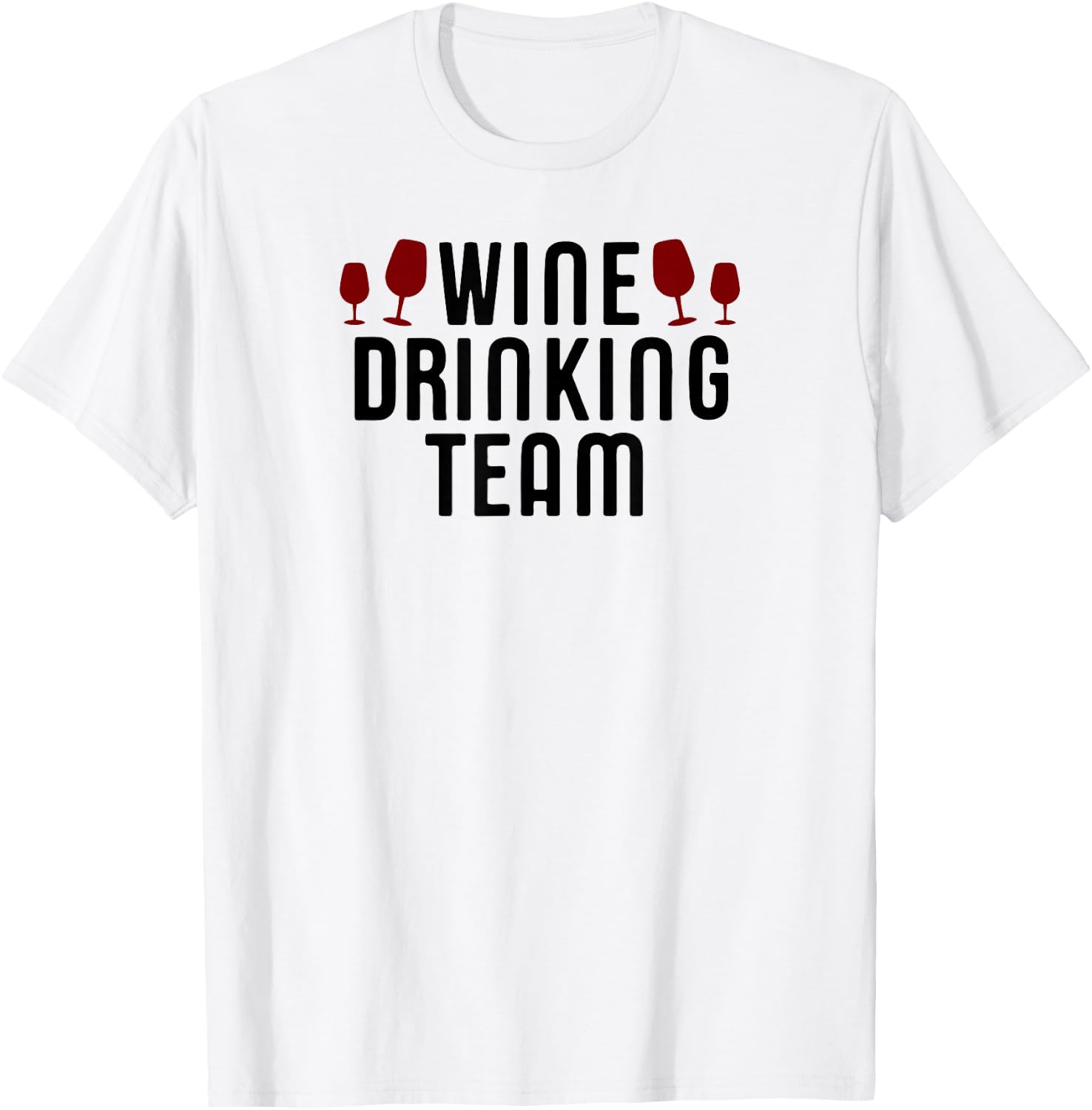 Wine Drinking Team T-Shirt - T-Shirt | White