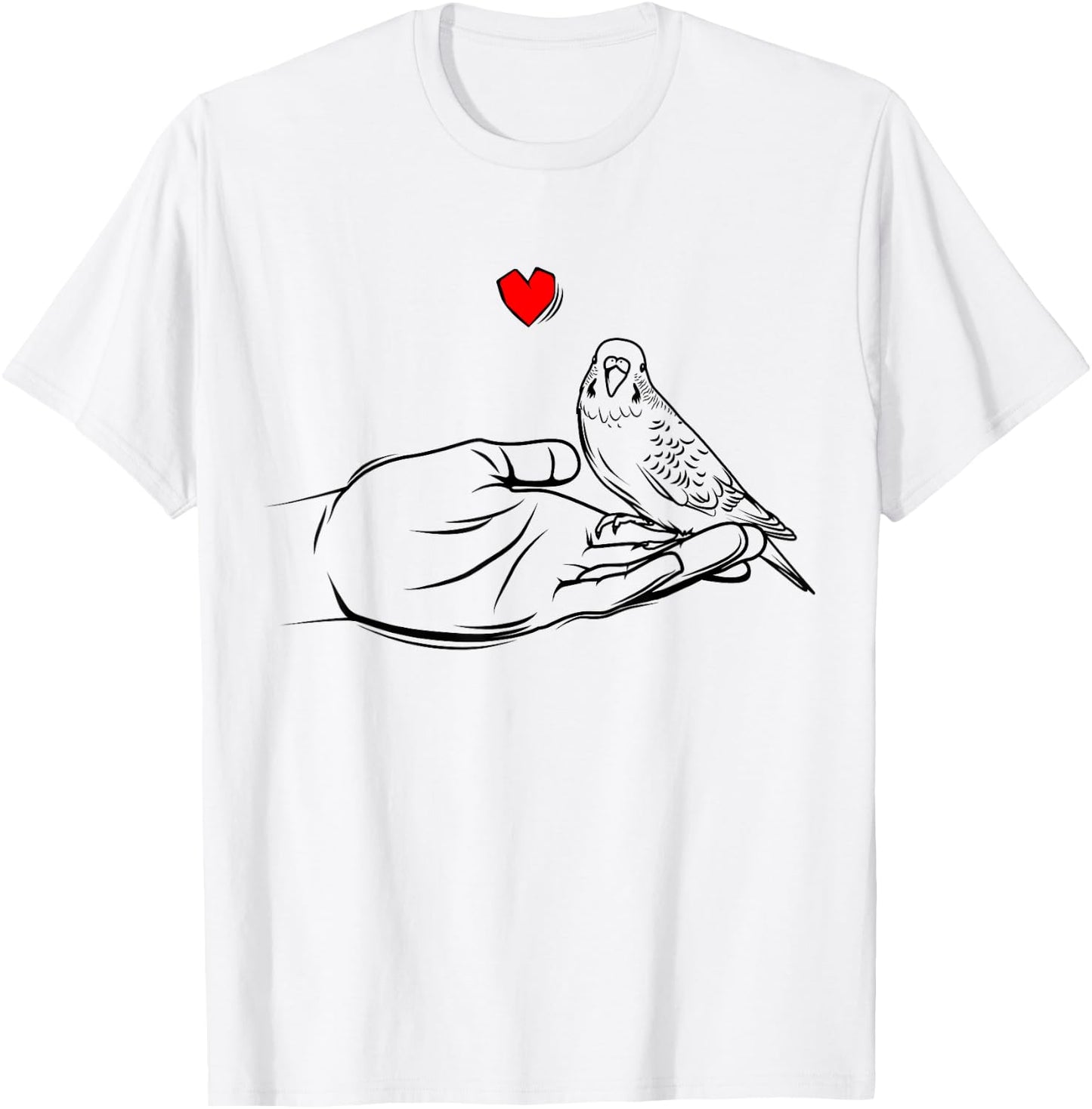 Budgie Love Parakeet Budgerigar Women White Small T-Shirt - T-Shirt | White