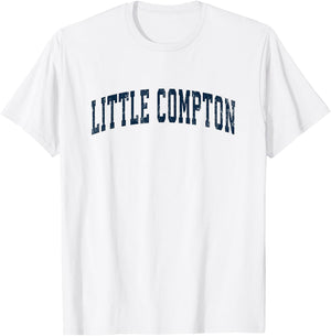 Little Compton Rhode Island RI Vintage Sports Design Navy De T-Shirt - T-Shirt | White