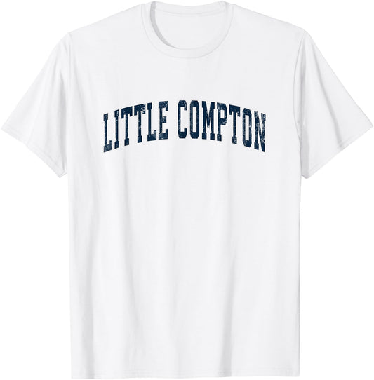 Little Compton Rhode Island RI Vintage Sports Design Navy De T-Shirt - T-Shirt | White