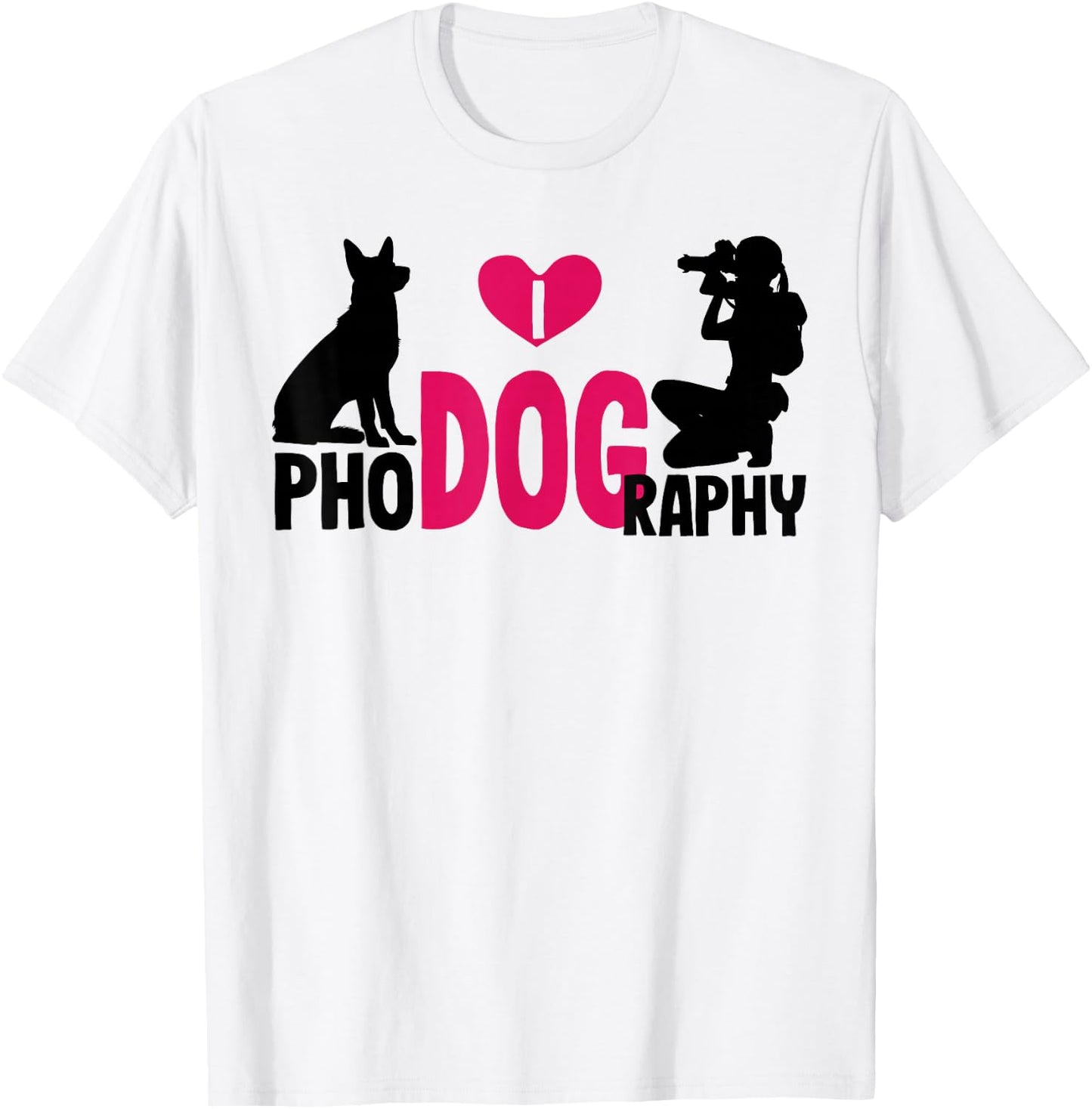 I Phodography Dog Photography Photographer Camera Photo Gift T-Shirt - T-Shirt | White