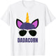 Dadacorn Unicorn Dad Shirt Daddycorn Father Unicorn Daddy T-Shirt - T-Shirt | White