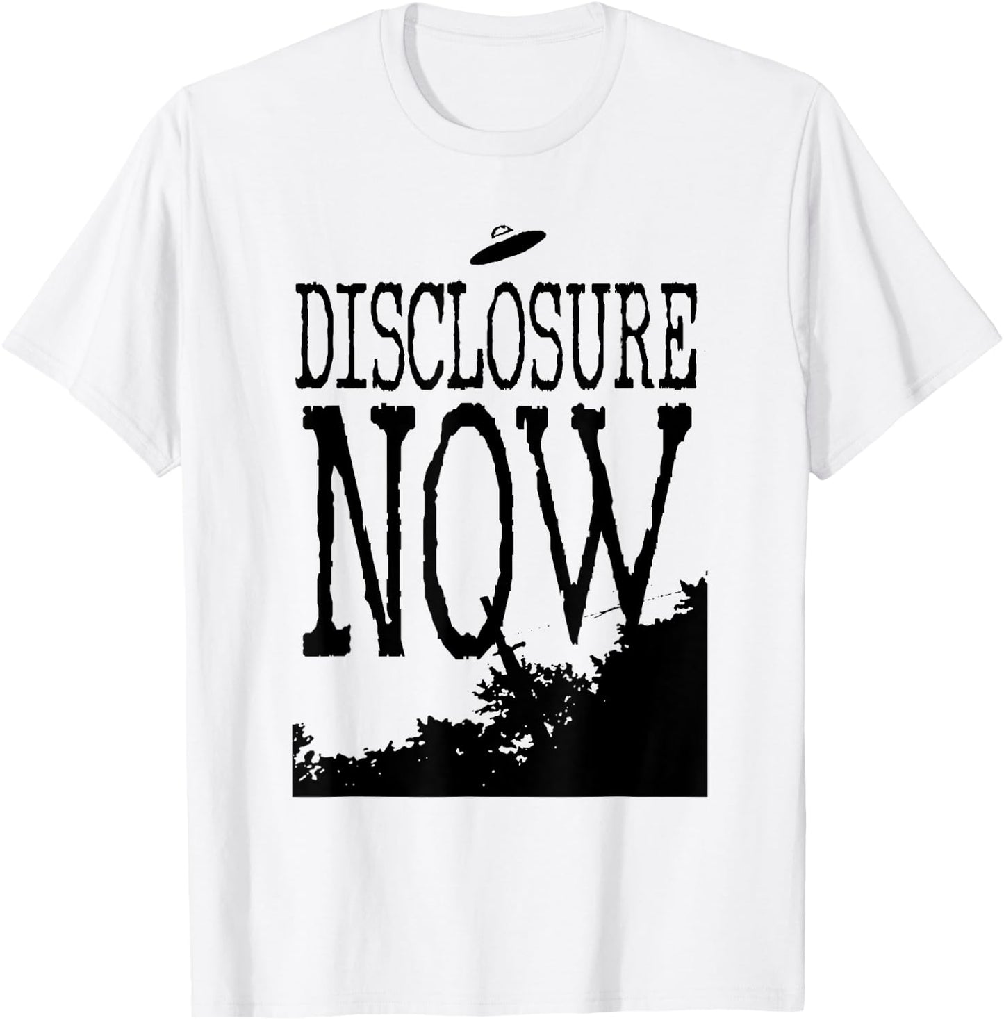 Disclosure NOW UFO UAP Jet Fighter Extraterrestrial Alien T-Shirt - T-Shirt | White