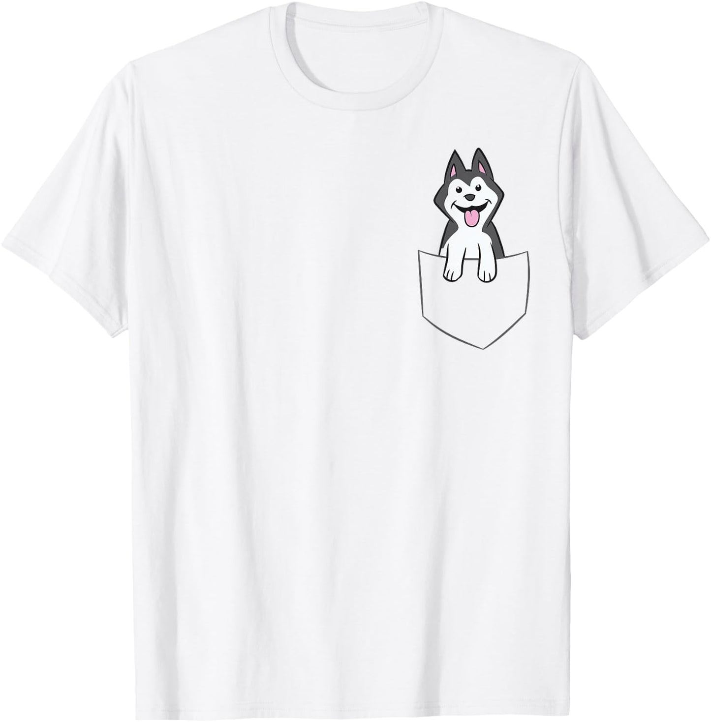 Siberian Husky in Bag Kids Husky in Bag T-Shirt - T-Shirt | White