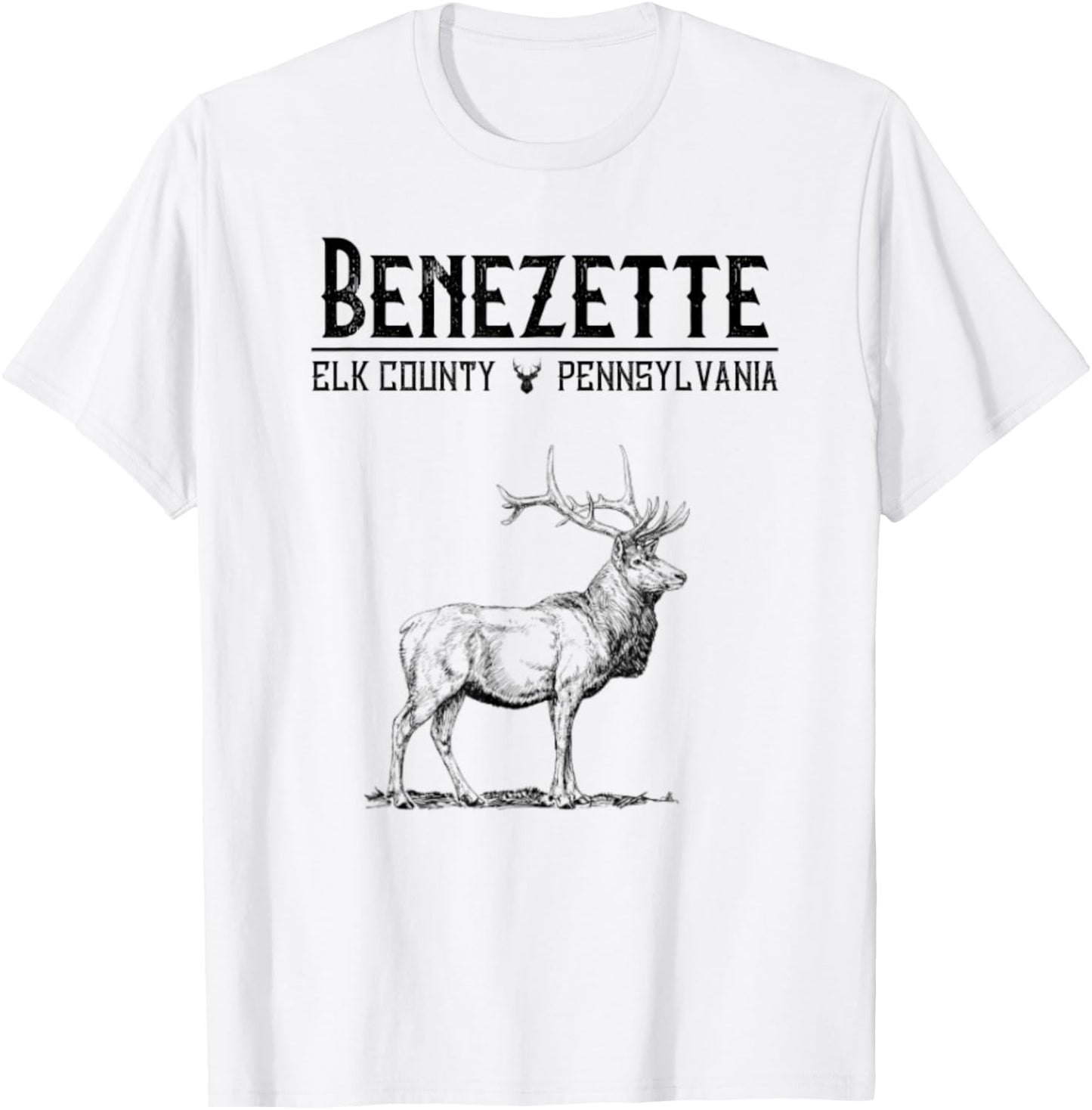 Benezette Elk County Pennsylvania Route 555 Nature State T-Shirt - T-Shirt | White