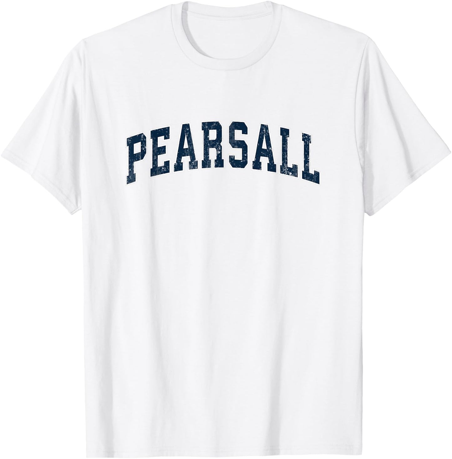 Pearsall Texas TX Vintage Sports Design Navy Design T-Shirt - T-Shirt | White