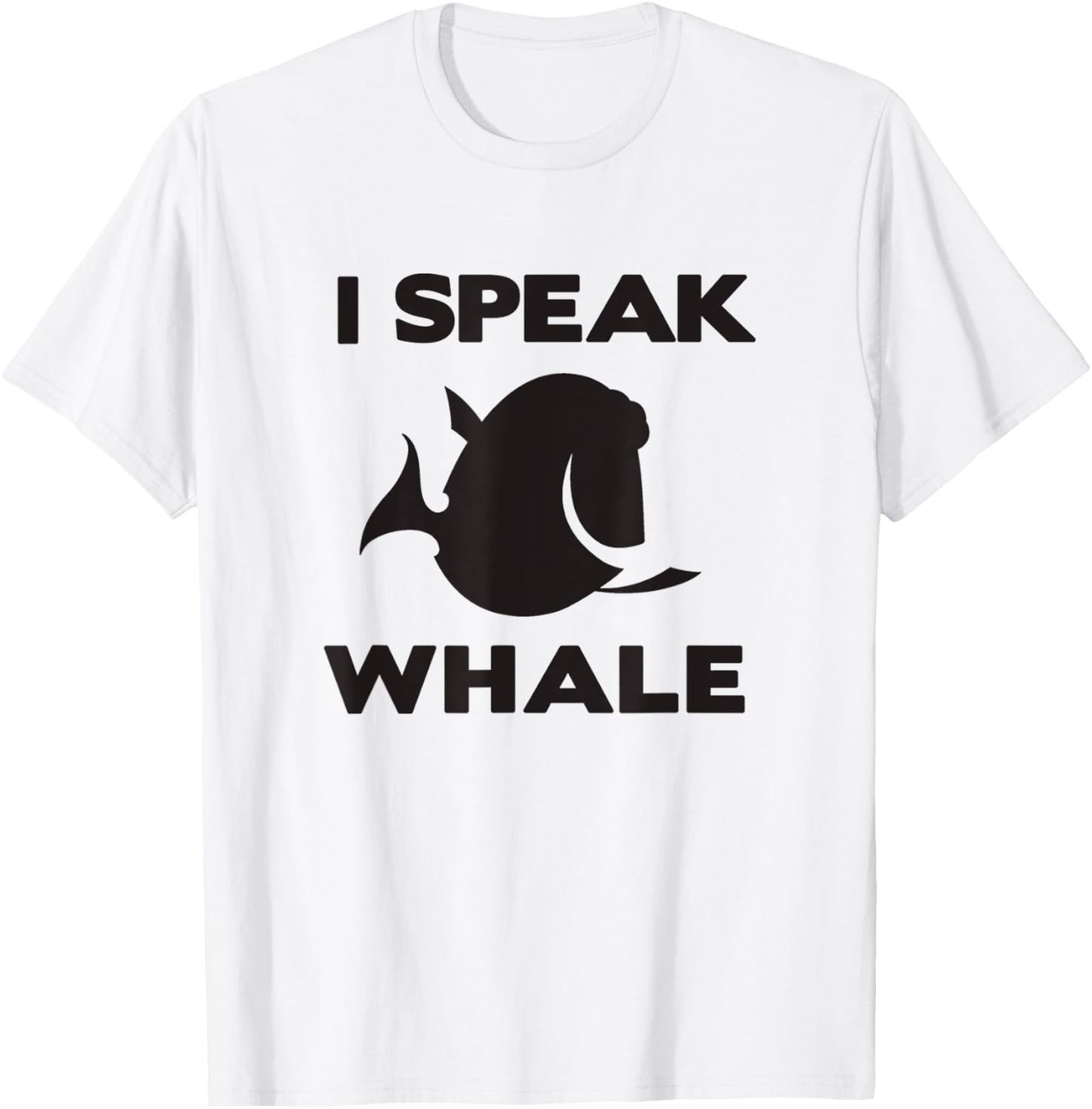 Disney Pixar Finding Nemo Dory I Speak Whale Distressed Logo T-Shirt - T-Shirt | White