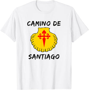 Camino de Santiago Compostela Spain Funny St James Way Gift T-Shirt - T-Shirt | White