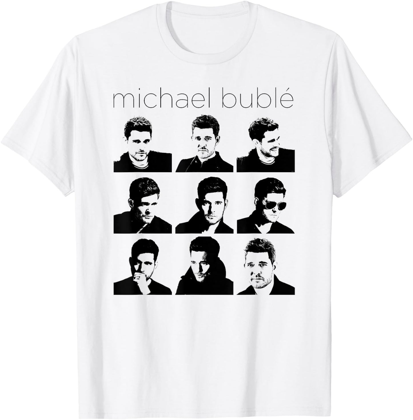 Michael Bublé Faces of Bublé T-Shirt - T-Shirt | White