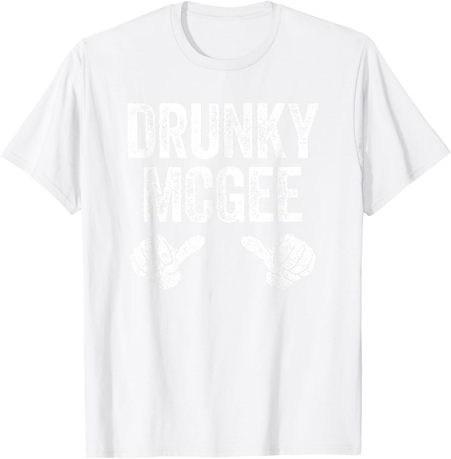 Drunky Mcgee Shirt Couple Irish Men Women St Patrick Day T-Shirt - T-Shirt | White
