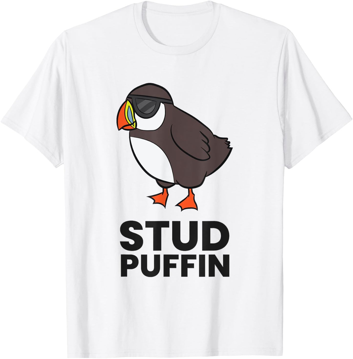Stud Puffin Seabird Stuf Muffin Iceland Puffin Bird T-Shirt - T-Shirt | White