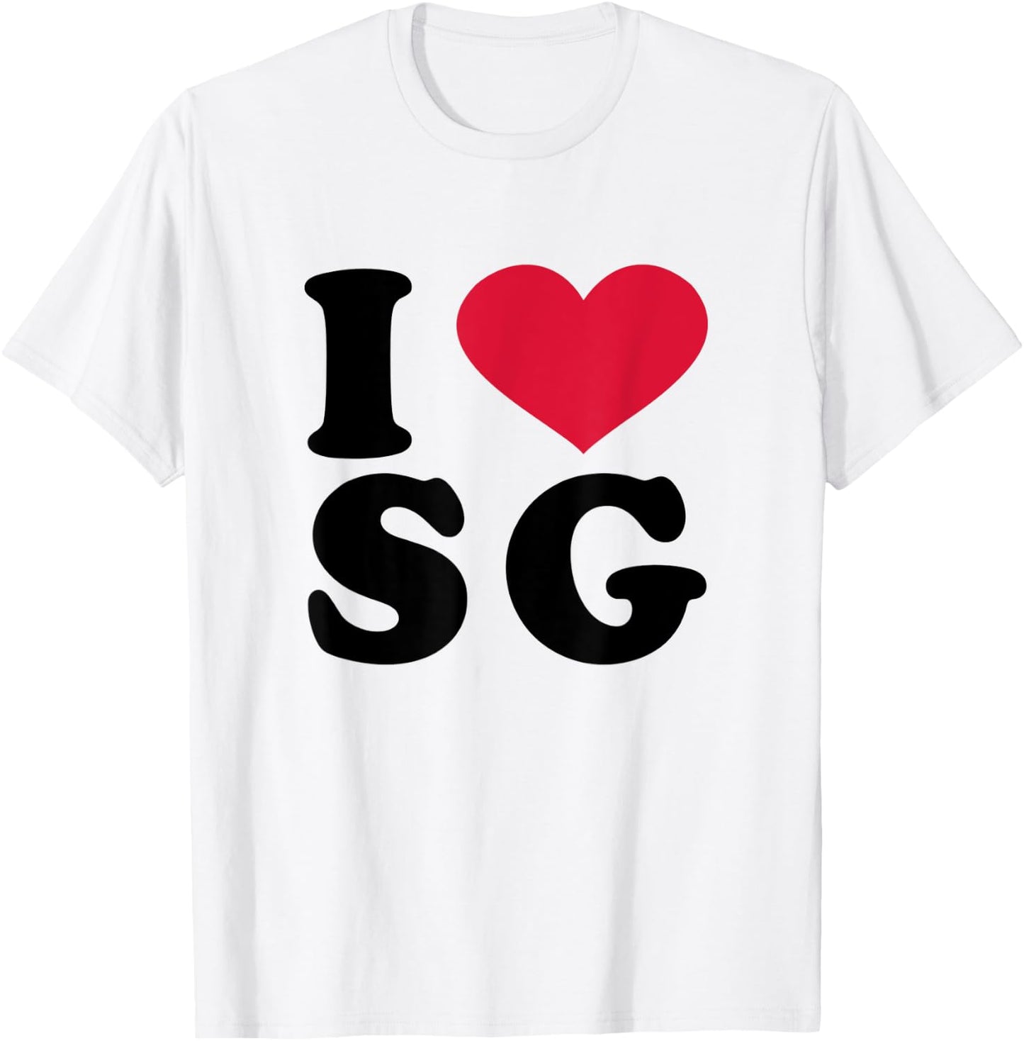 I Love SG T-Shirt - T-Shirt | White