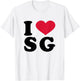 I Love SG T-Shirt - T-Shirt | White