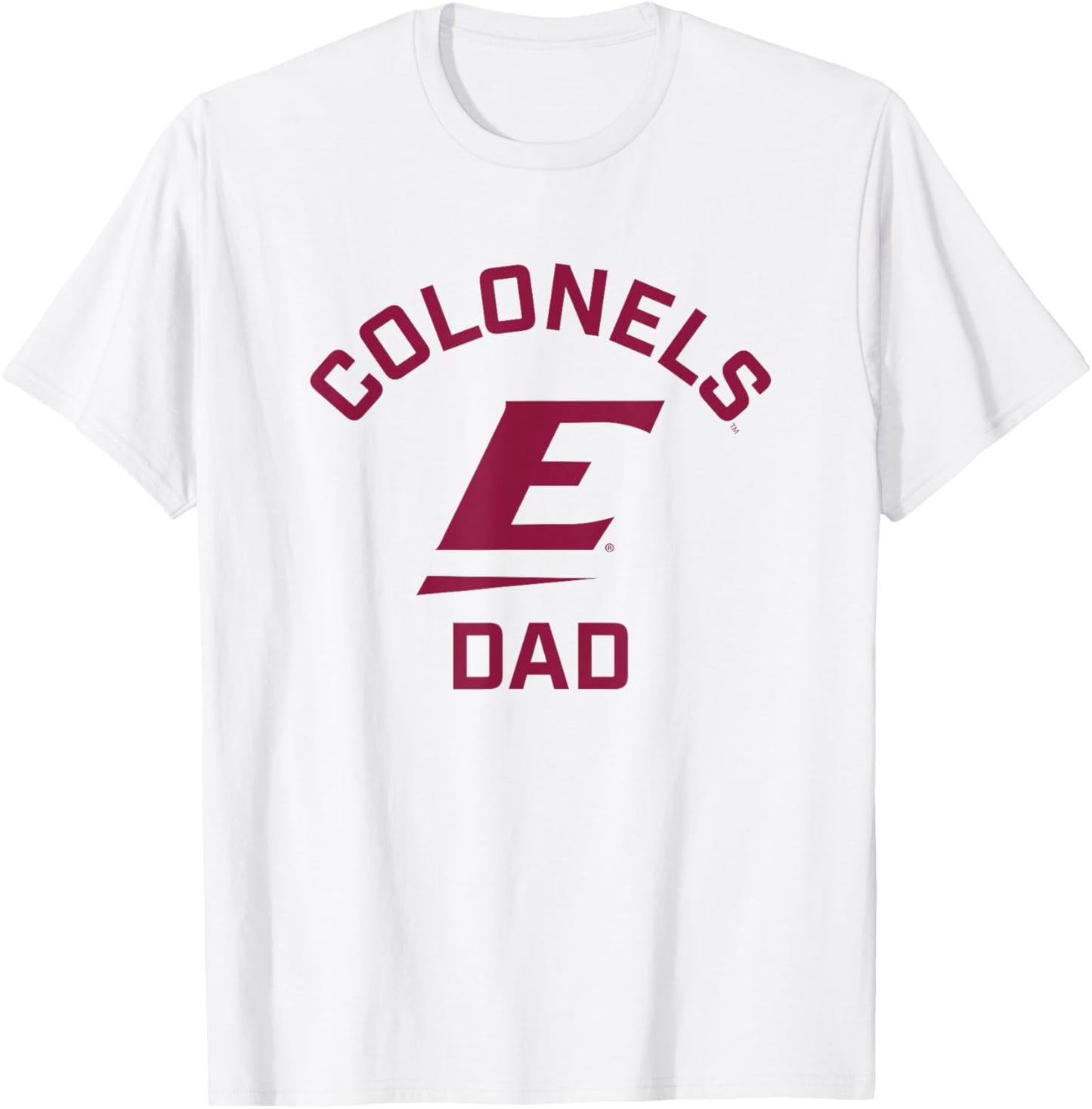 Eastern Kentucky University EKU Colonels Arched Dad T-Shirt - T-Shirt | White