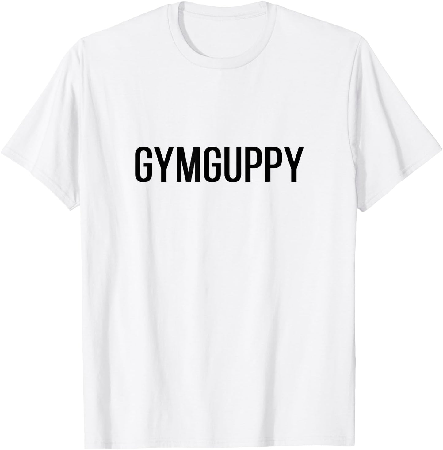 Funny Gym Weight Lifting Gym Guppy Shark Parody Gains T-Shirt - T-Shirt | White