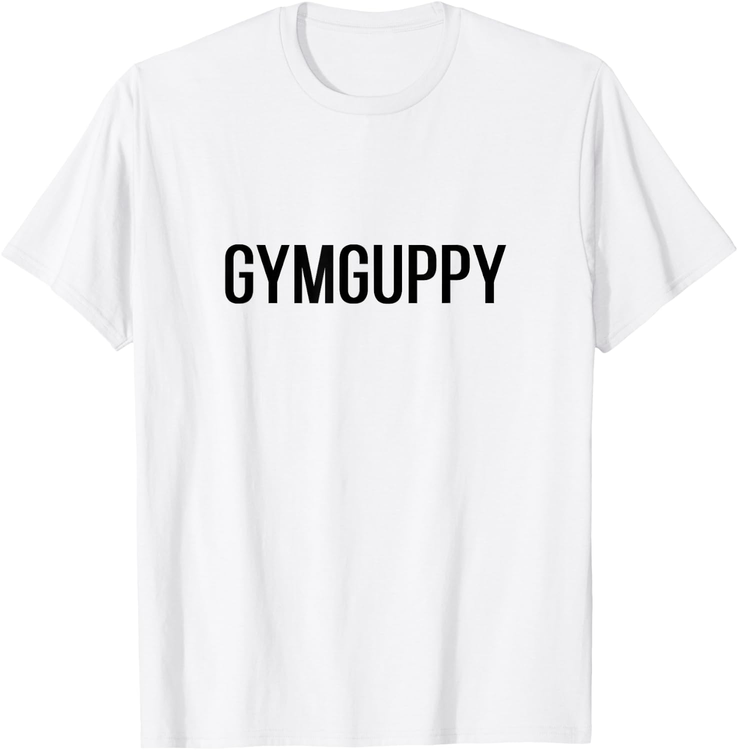 Funny Gym Weight Lifting Gym Guppy Shark Parody Gains T-Shirt - T-Shirt | White