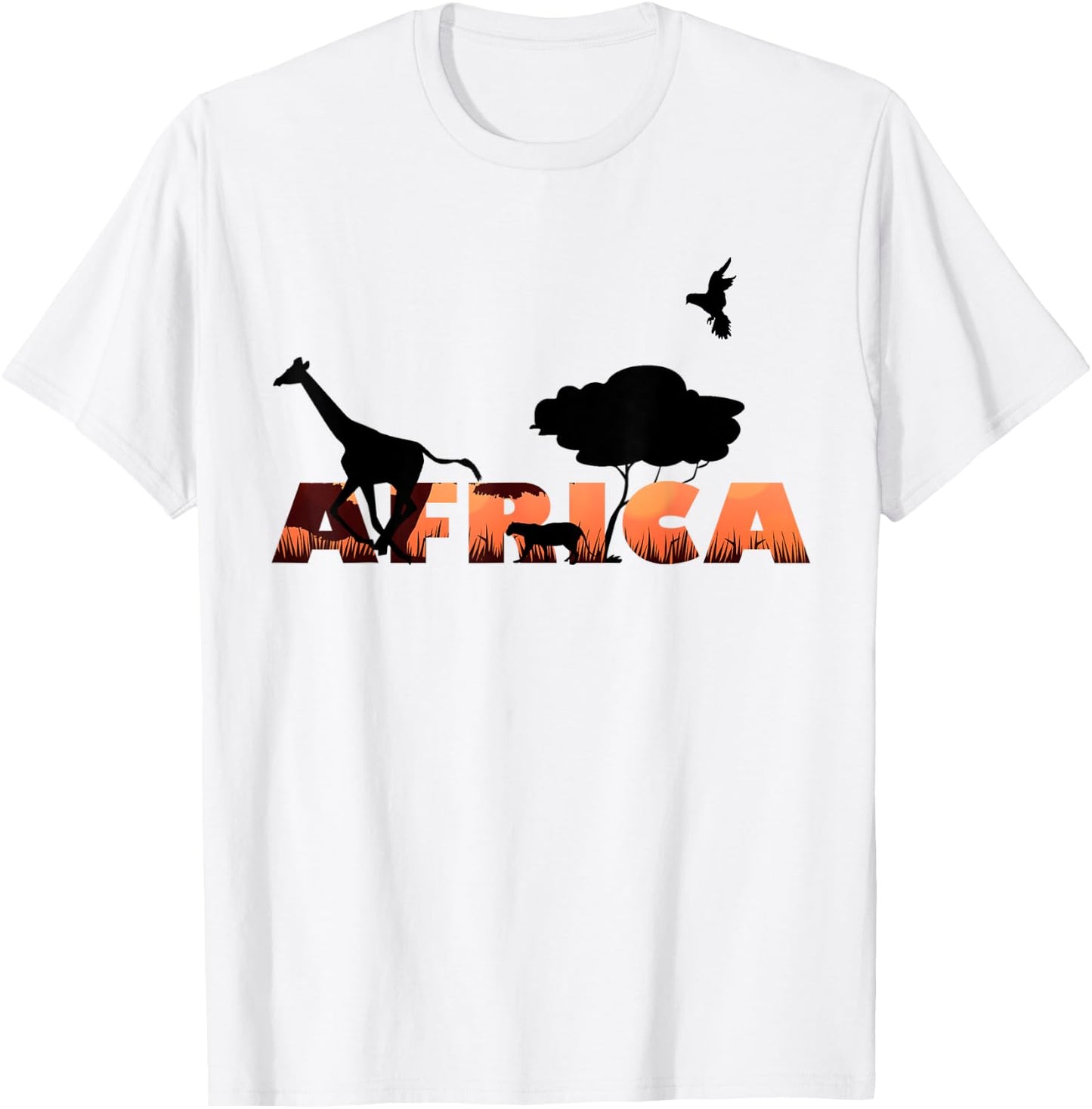 Giraffe Print - African Animals T-Shirt - T-Shirt | White