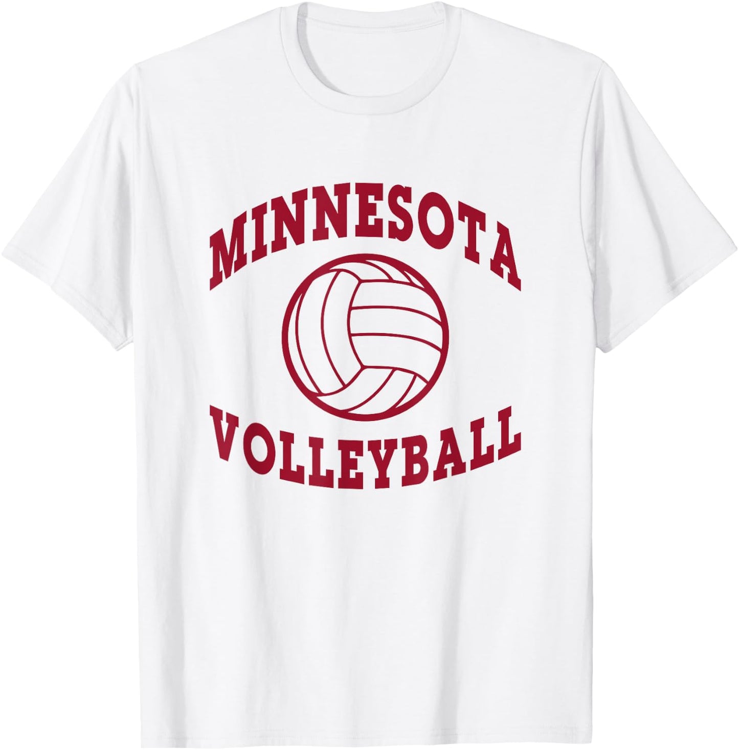 Minnesota Volleyball Deez -Adults Grey Small Volleyball T-Shirt - T-Shirt | White
