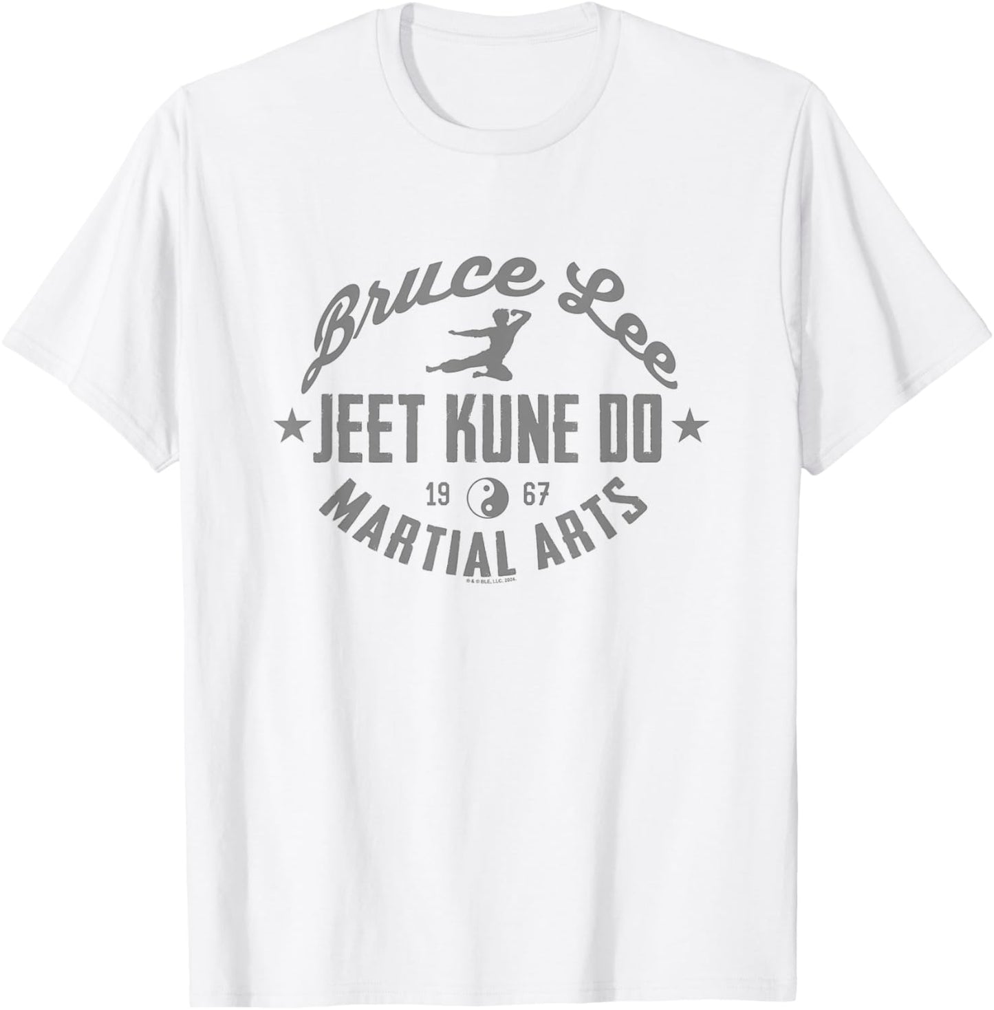 Bruce Lee Jeet Kune Do Martial Arts 1967 Vintage Logo T-Shirt - T-Shirt | White