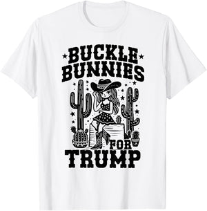 Buckle Bunnies For Trump T-Shirt - T-Shirt | White