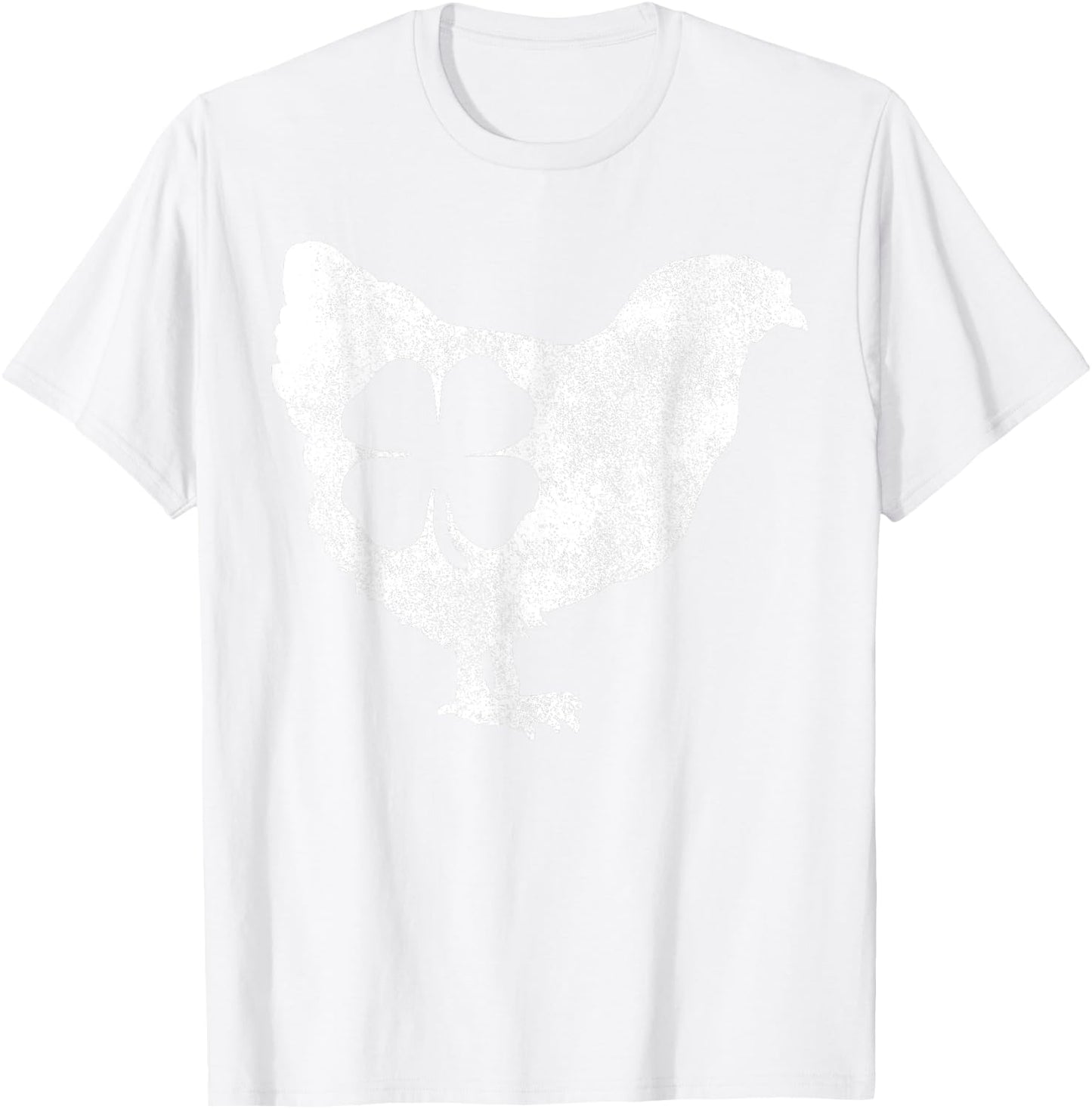 St Patricks Day Shamrock Chicken Hen Bird Saint Paddy's T-Shirt - T-Shirt | White
