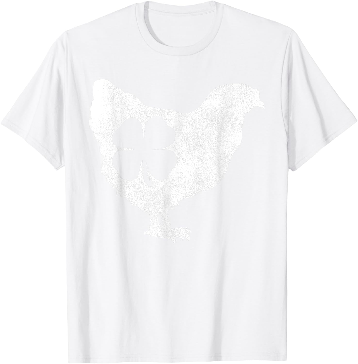 St Patricks Day Shamrock Chicken Hen Bird Saint Paddy's T-Shirt - T-Shirt | White