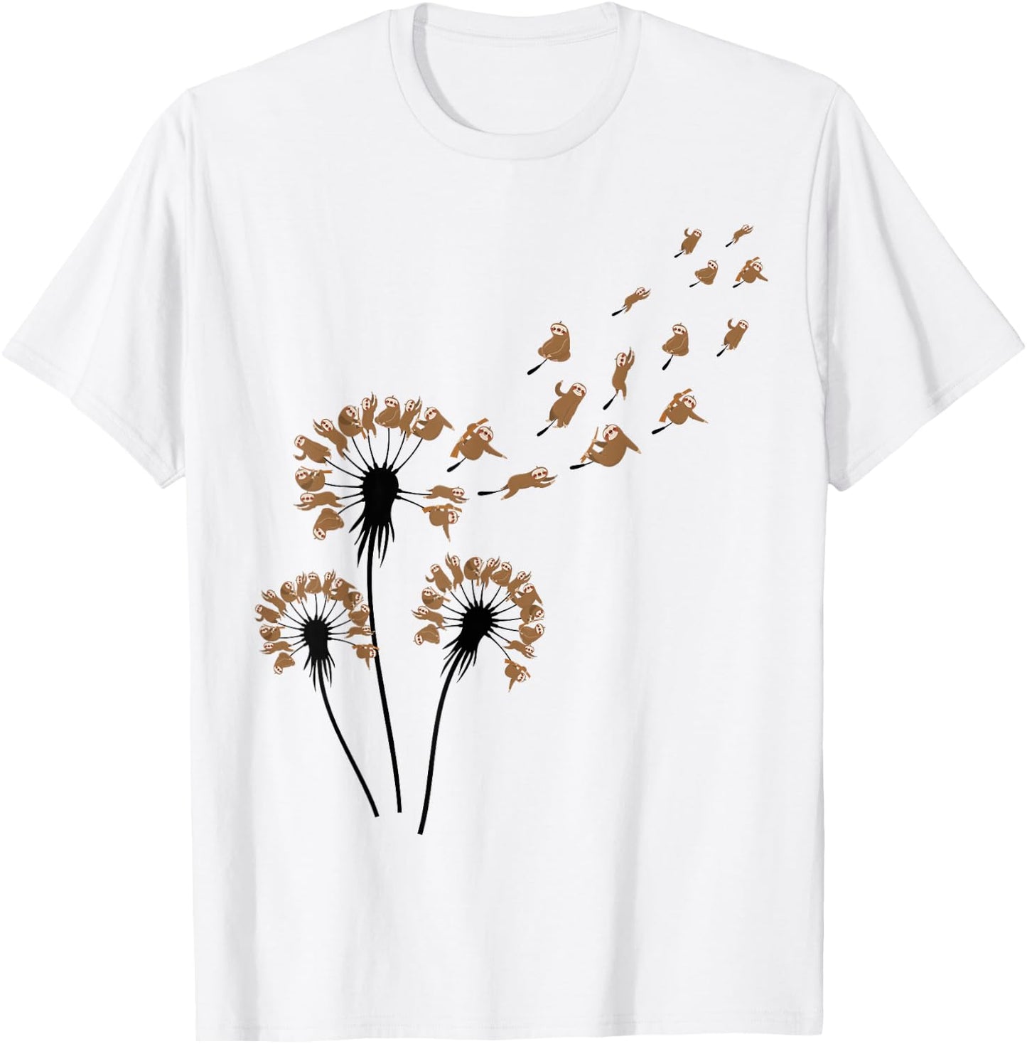 Dandelion Sloths Shirt for Slot Lover | Sloth T-Shirt - T-Shirt | White