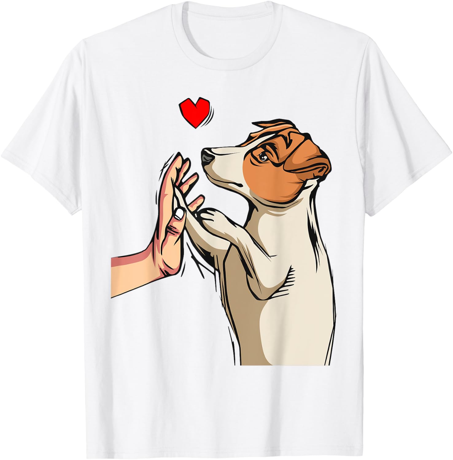 Jack Russell Terrier Love Dog Mom Funny Girls Gift T-Shirt - T-Shirt | White