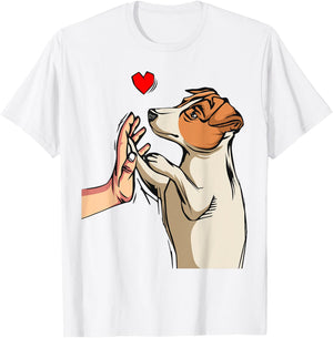 Jack Russell Terrier Love Dog Mom Funny Girls Gift T-Shirt - T-Shirt | White