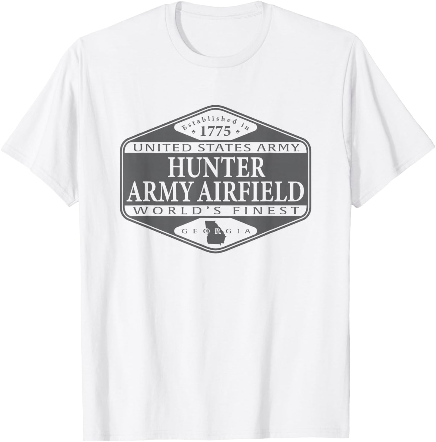 Hunter Army Airfield United States Military World's Finest T-Shirt - T-Shirt | White