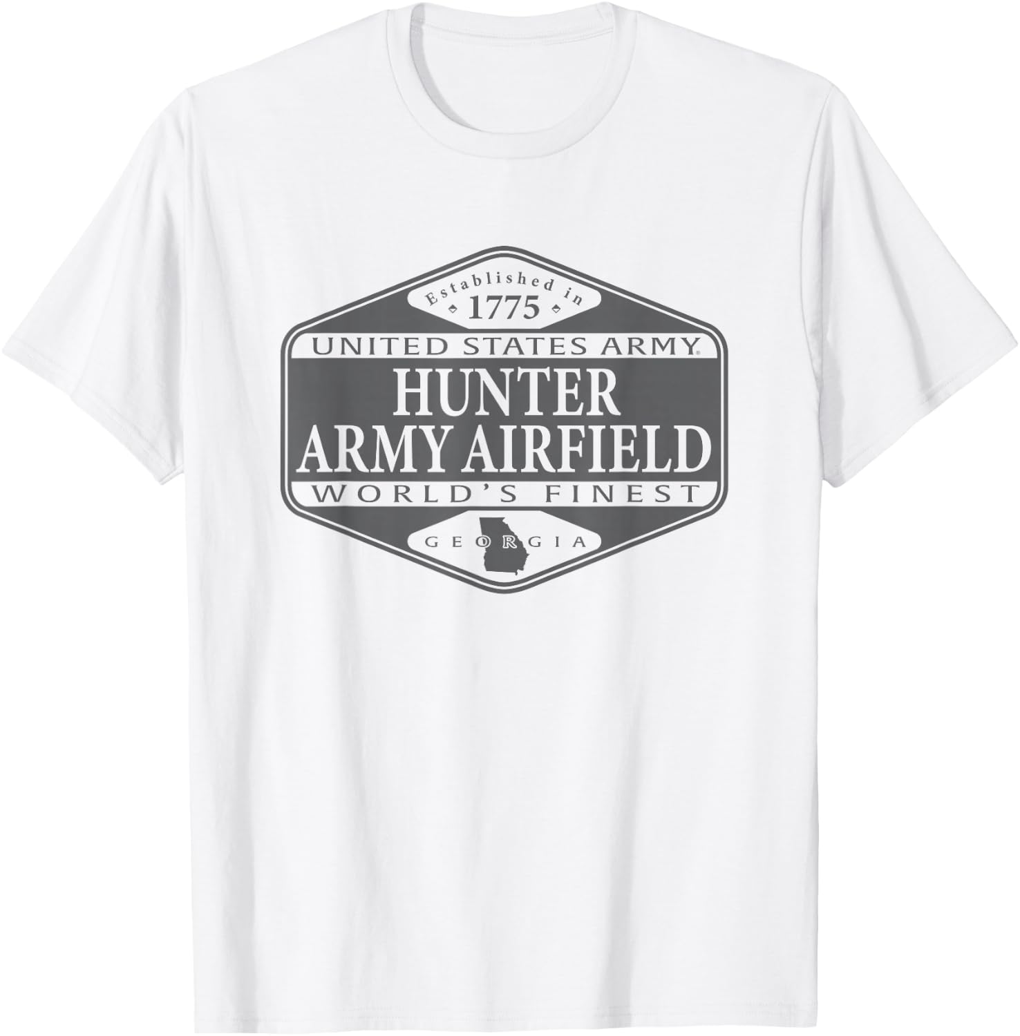 Hunter Army Airfield United States Military World's Finest T-Shirt - T-Shirt | White