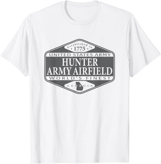 Hunter Army Airfield United States Military World's Finest T-Shirt - T-Shirt | White