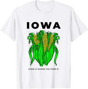 Funny Iowa Corn T-Shirt - T-Shirt | White
