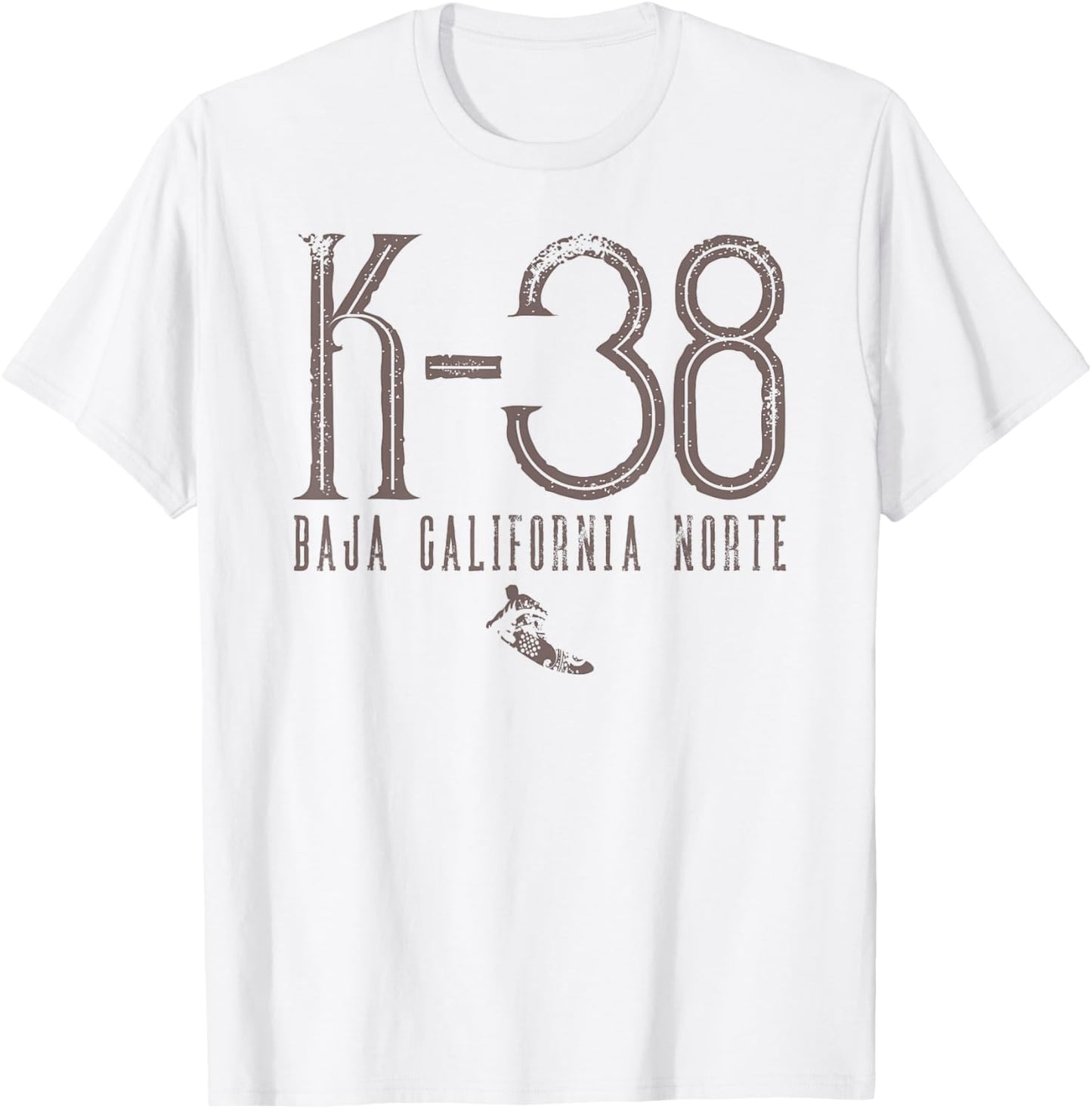 K-38 Surf Beach Baja California Norte Surfing Mexico Surfer T-Shirt - T-Shirt | White
