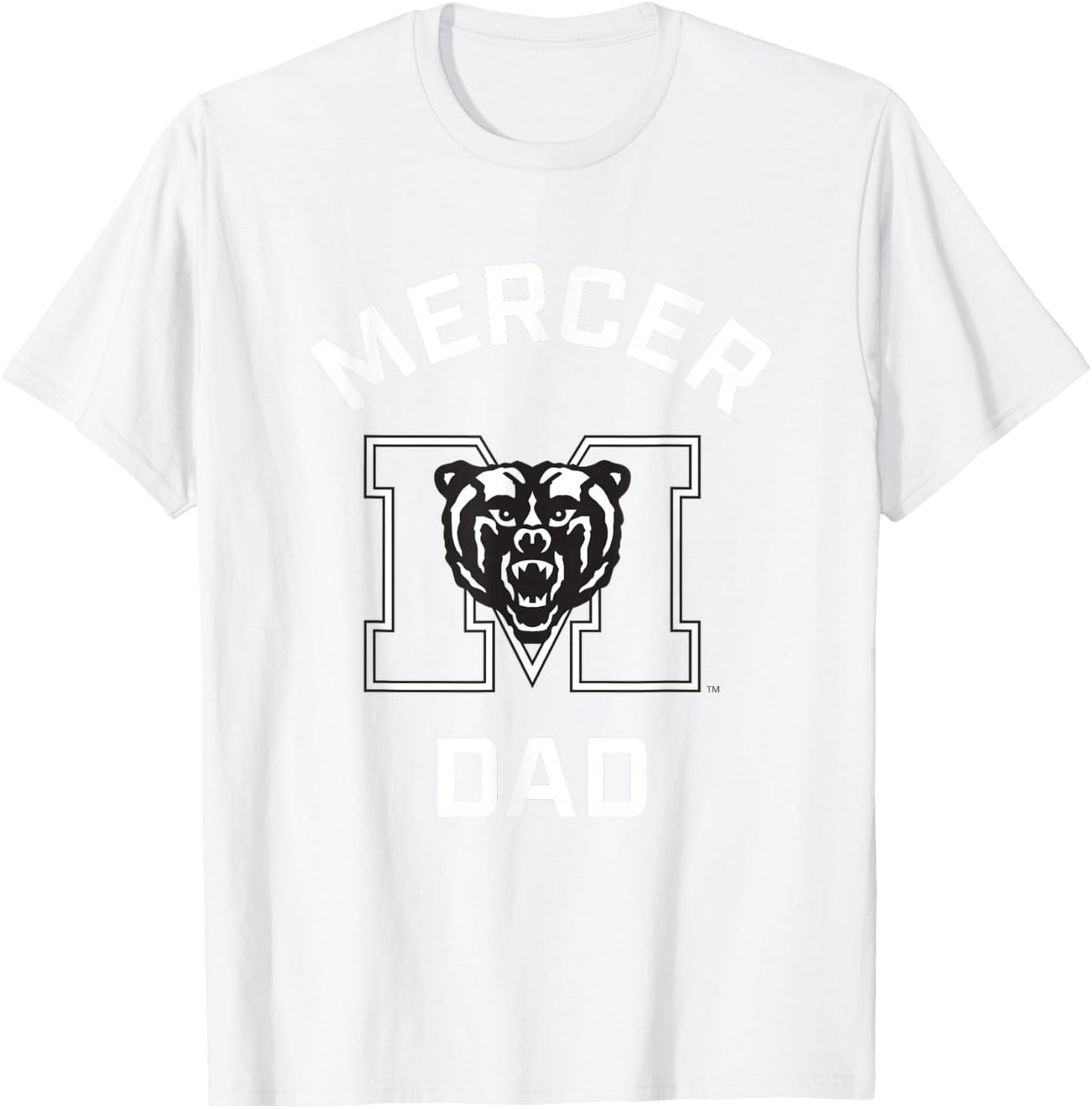 Mercer University Bears Arched Dad T-Shirt - T-Shirt | White