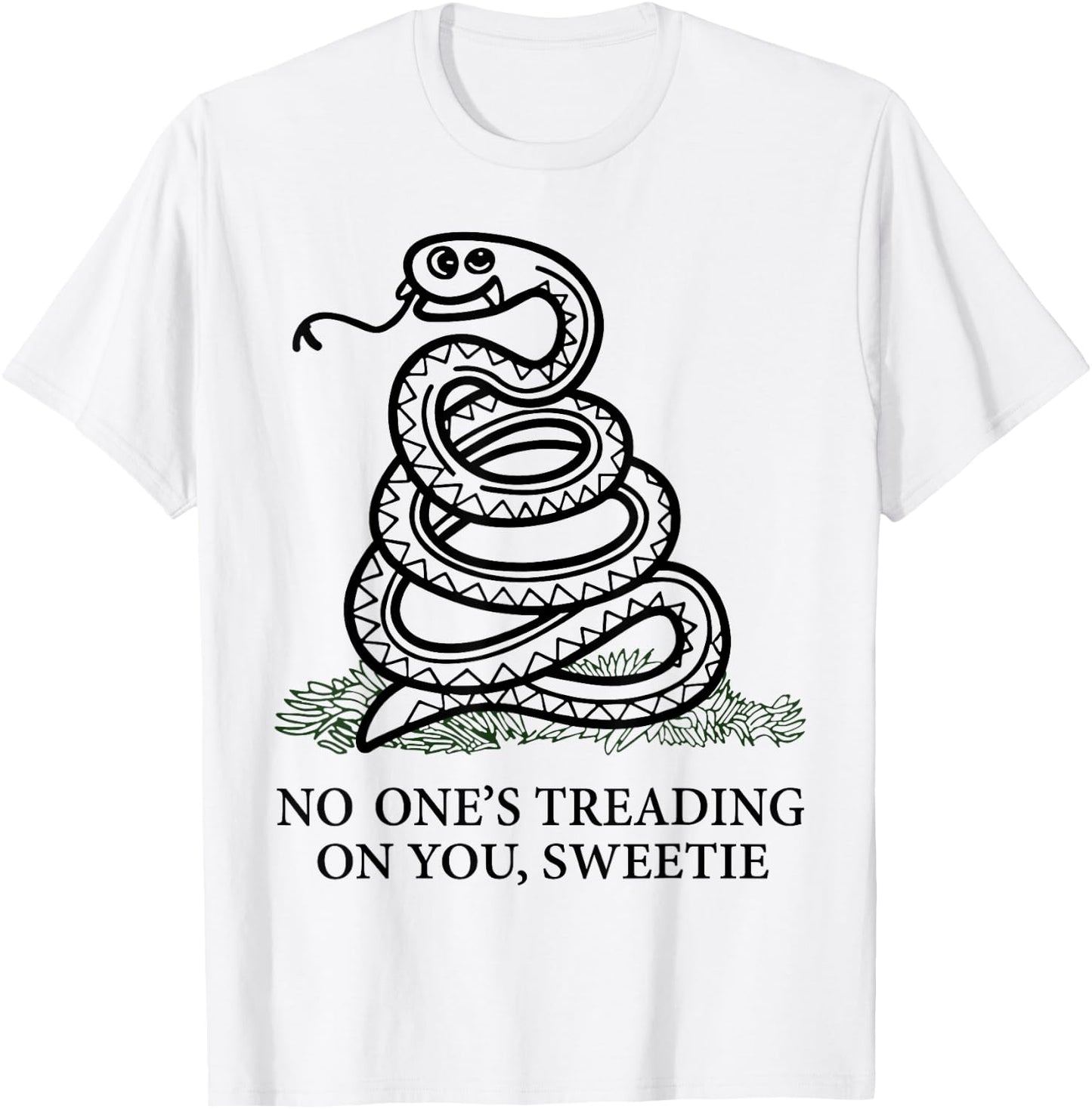 No One's Treading On You Sweetie Snake T-Shirt - T-Shirt | White