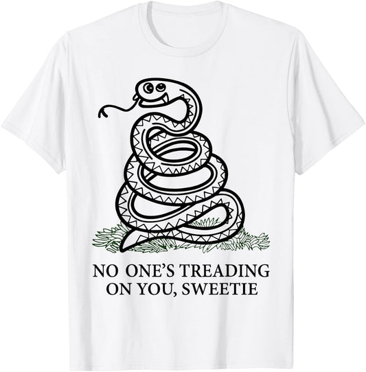 No One's Treading On You Sweetie Snake T-Shirt - T-Shirt | White