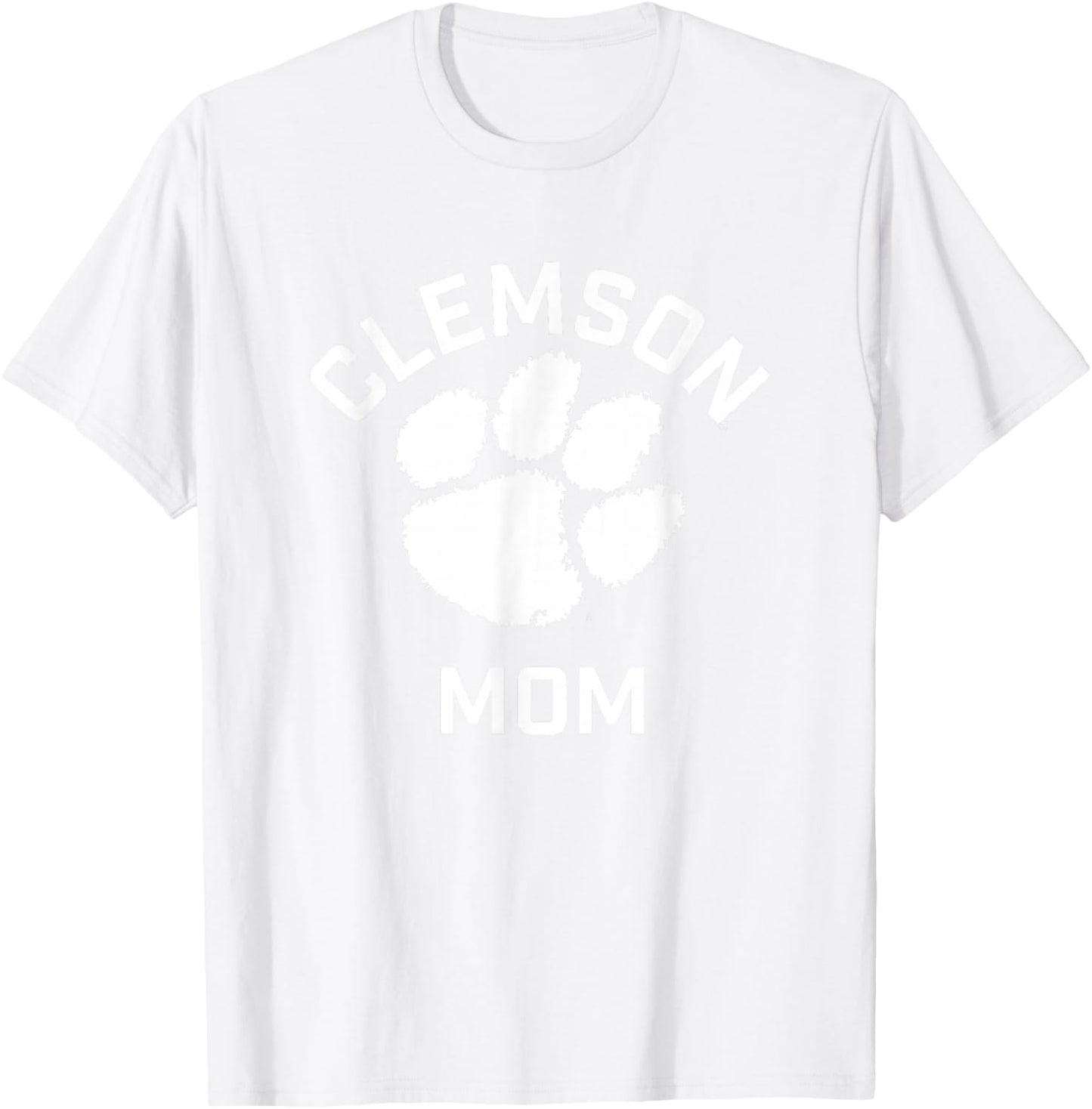Clemson University Tigers Arched Mom T-Shirt - T-Shirt | White
