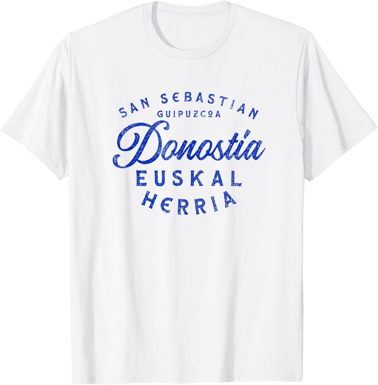 San Sebastian Guipuzcoa - Donostia Euskal Herria Basque T-Shirt - T-Shirt | White