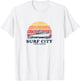 Surf City NC Vintage Boating 70s Retro Boat Design T-Shirt - T-Shirt | White
