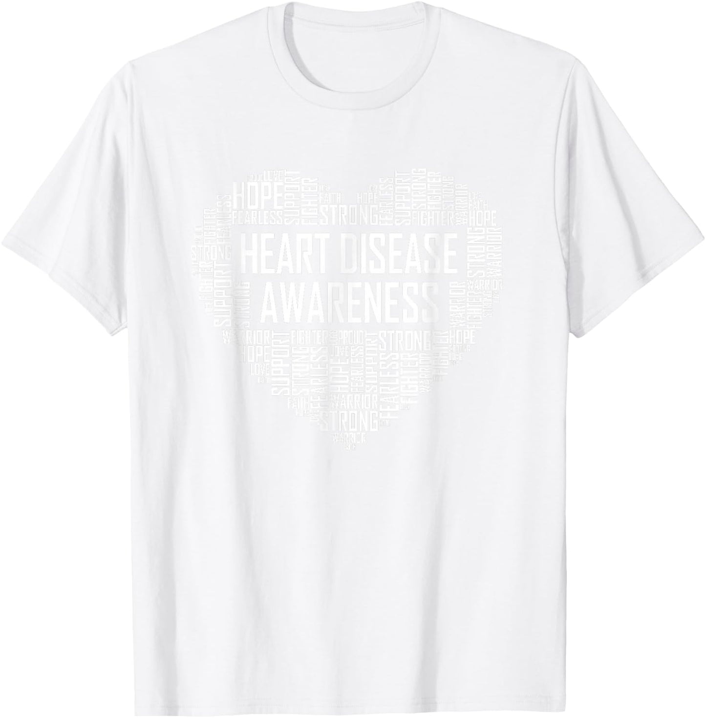 Heart Disease Awareness Heart Gift February Wear Red T-Shirt - T-Shirt | White